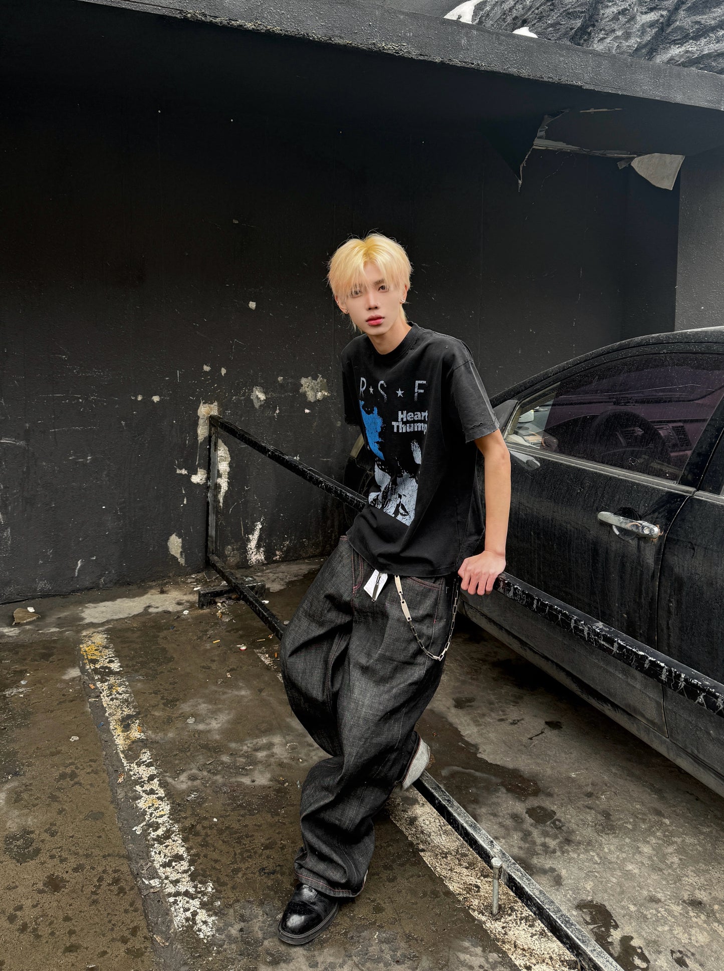 4EARLESS 'Astro' black original raw denim