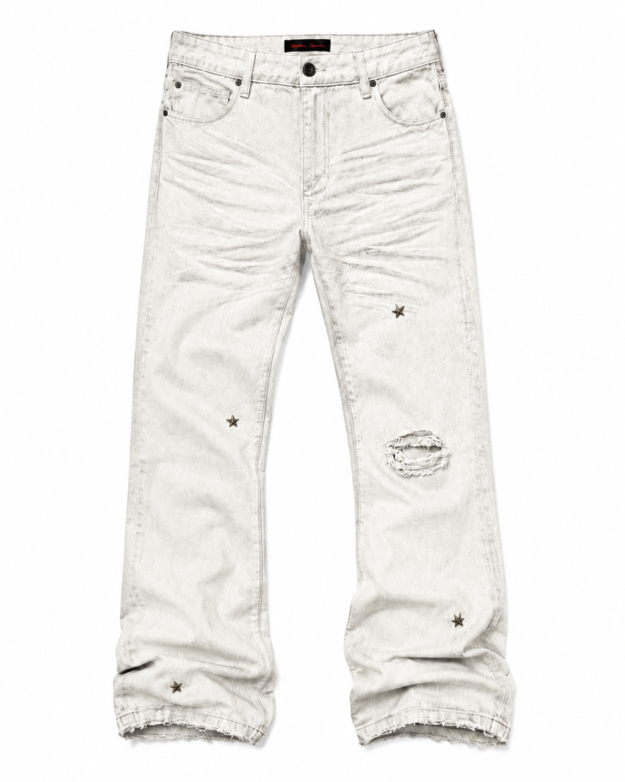 4EARLESS ‘ Starry’ White Jean